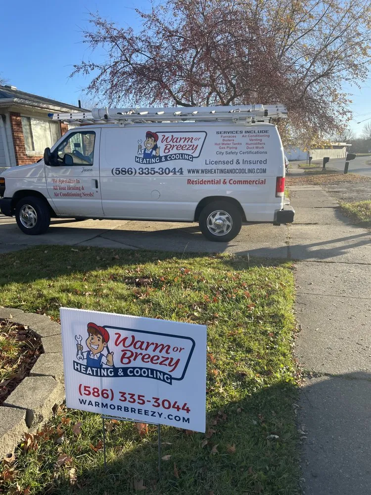 Slide of Warm or Breezy Heating & Cooling