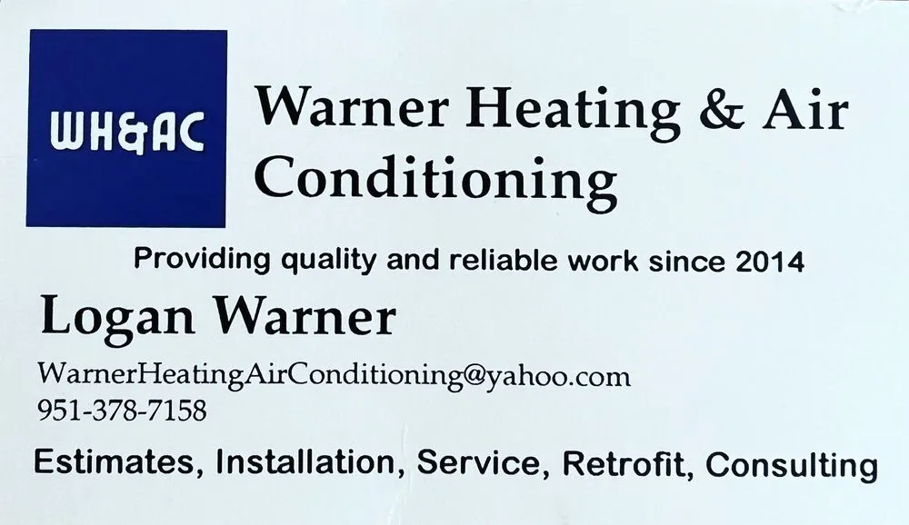 Slide of Warner HVAC