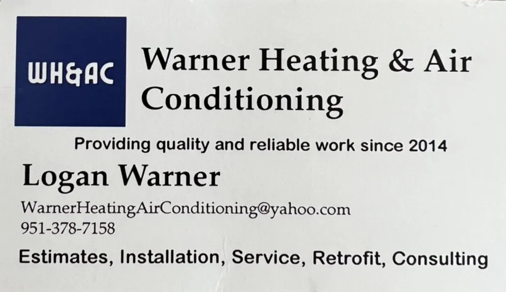 Slide of Warner HVAC