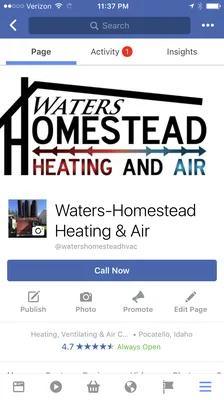 Waters Homestead Heating & Air Logo