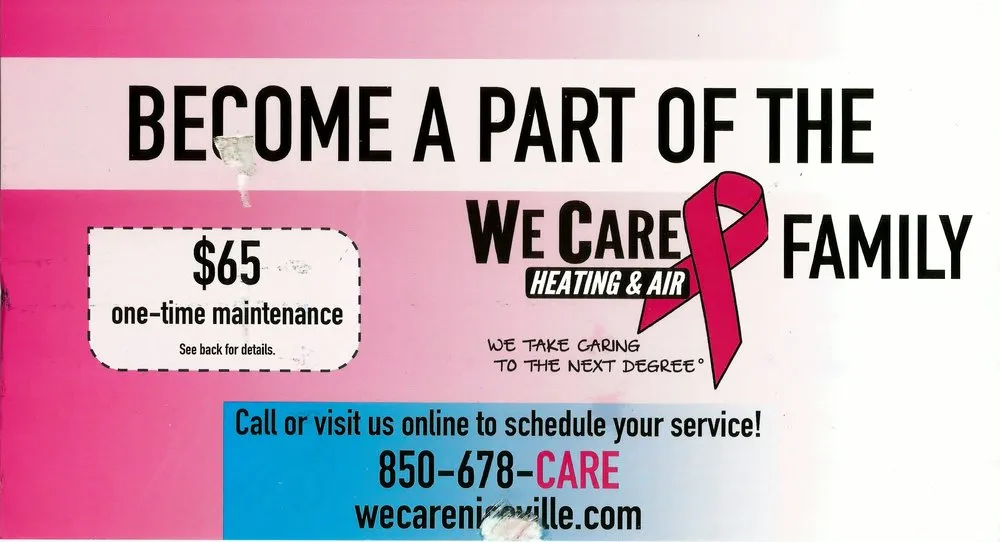 Slide of We Care Heating, Cooling, Plumbing & Electrical
