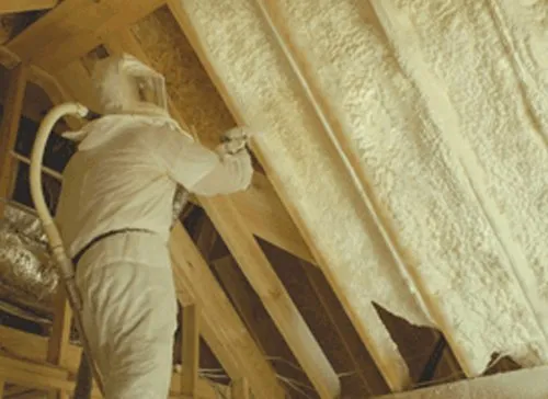 Slide of We Sprayin' Insulation