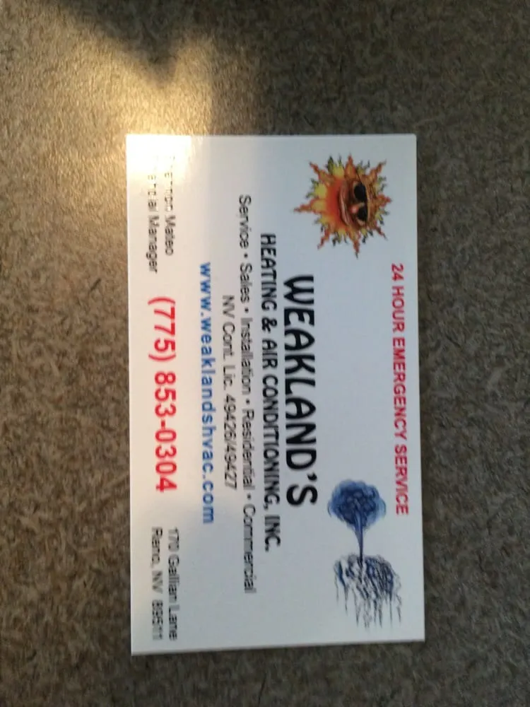 Slide of Weakland's Heating & Air Conditioning