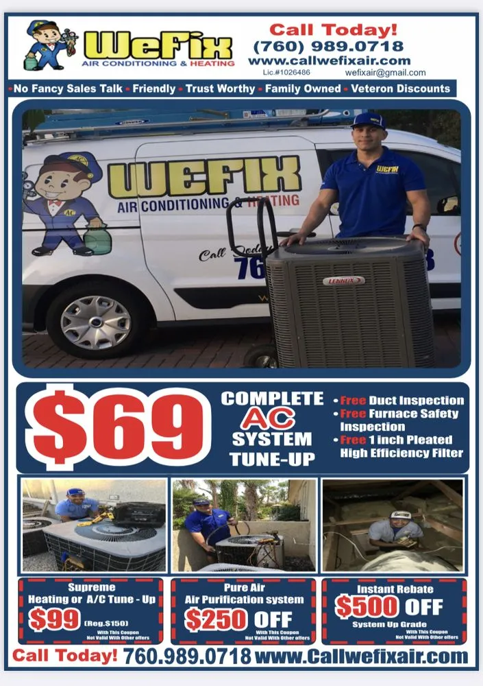 Slide of Wefix Air Conditioning & Heating