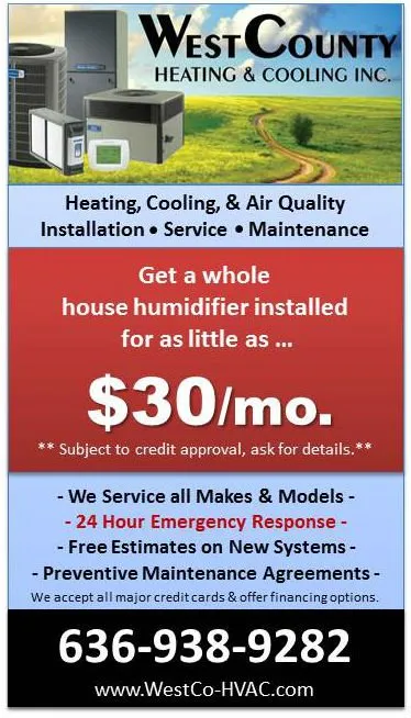 Slide of West County Heating & Cooling