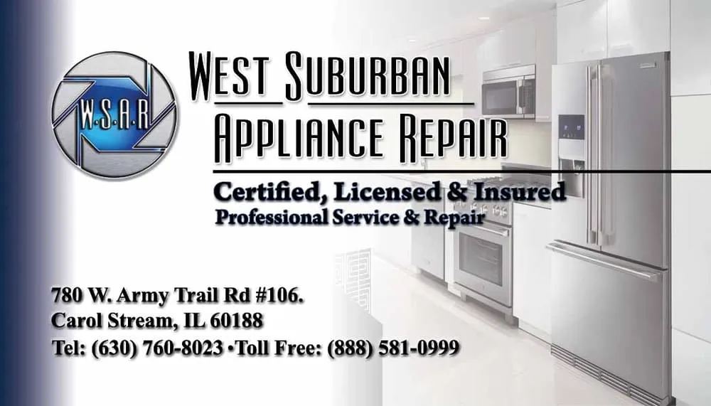Slide of West Suburban Appliance Repair