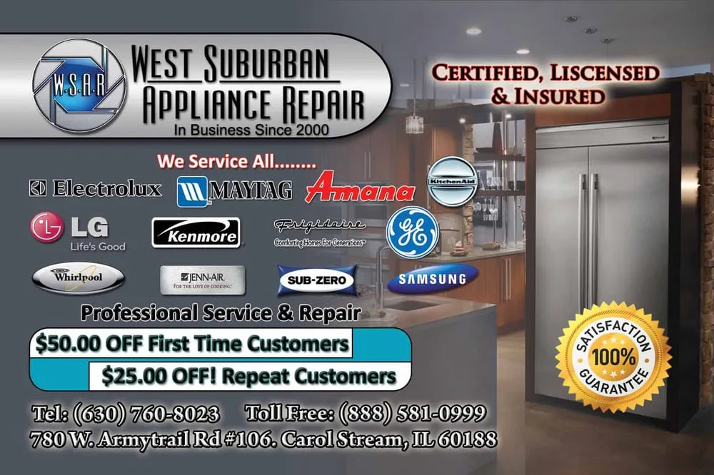 Slide of West Suburban Appliance Repair