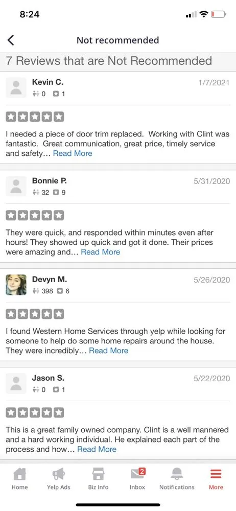 Slide of Western Home Services