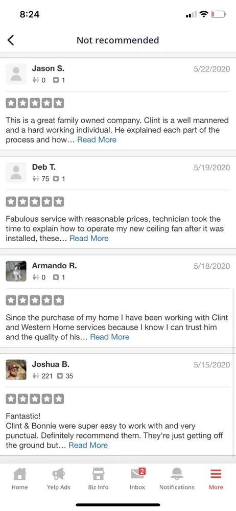 Slide of Western Home Services