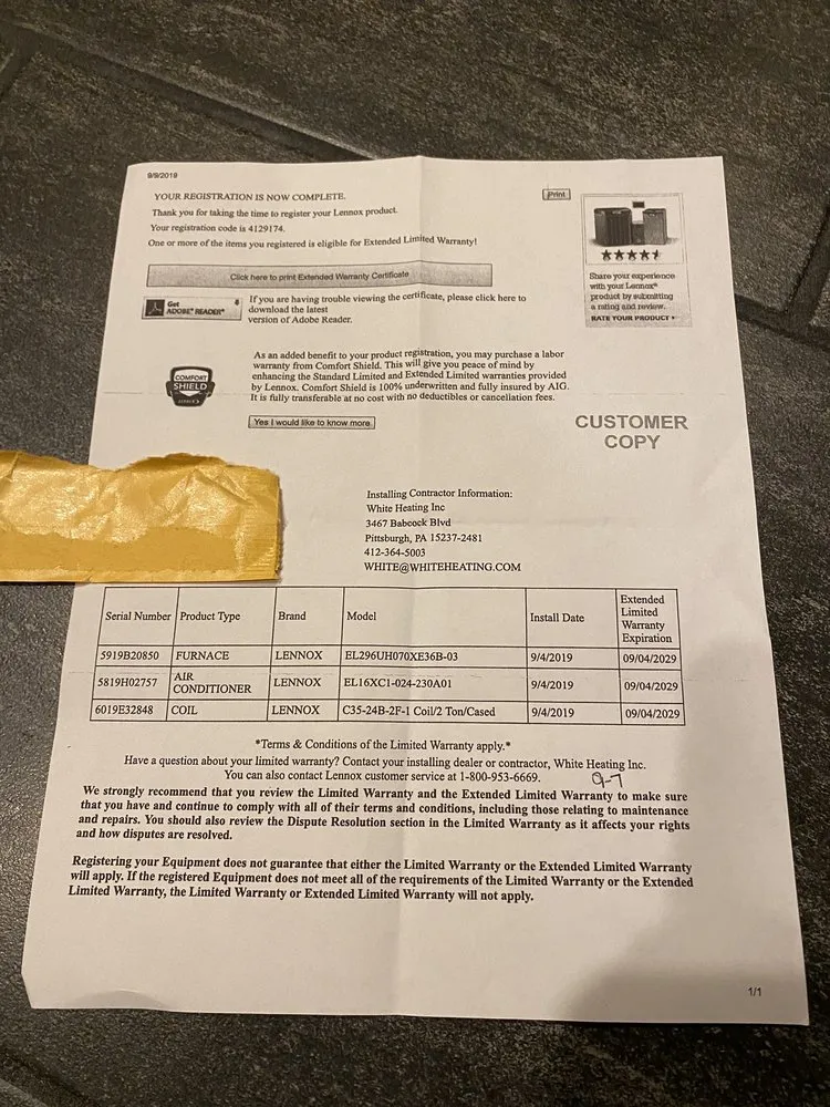 Slide of White Heating