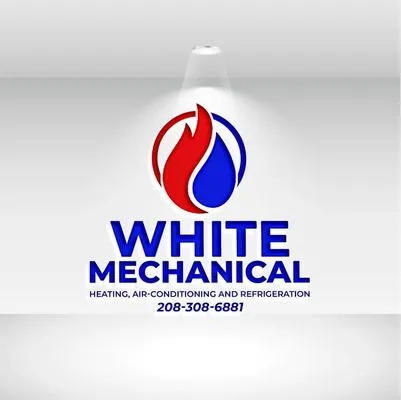 White Mechanical Logo