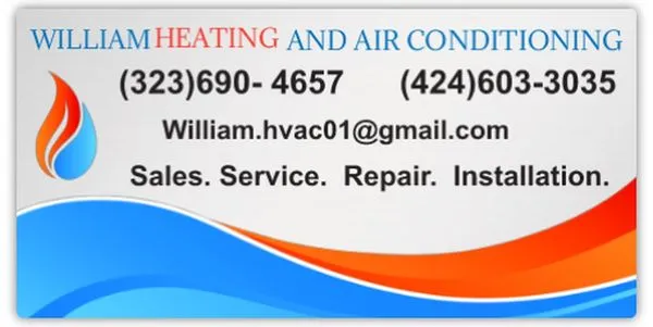 William Heating and Air Conditioning Logo