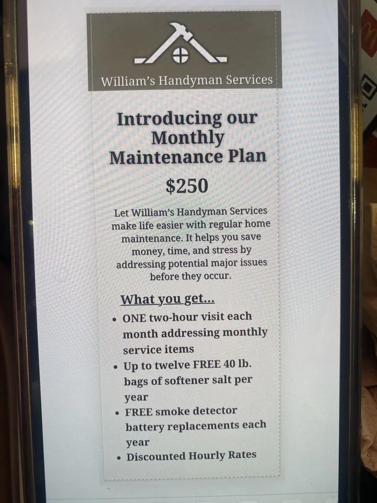 Slide of William's Handyman Services