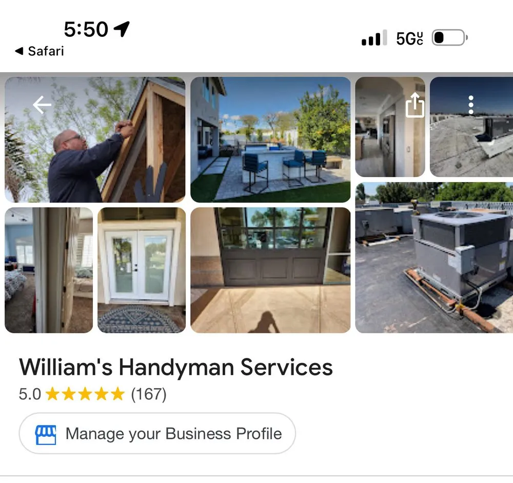 Slide of William's Handyman Services