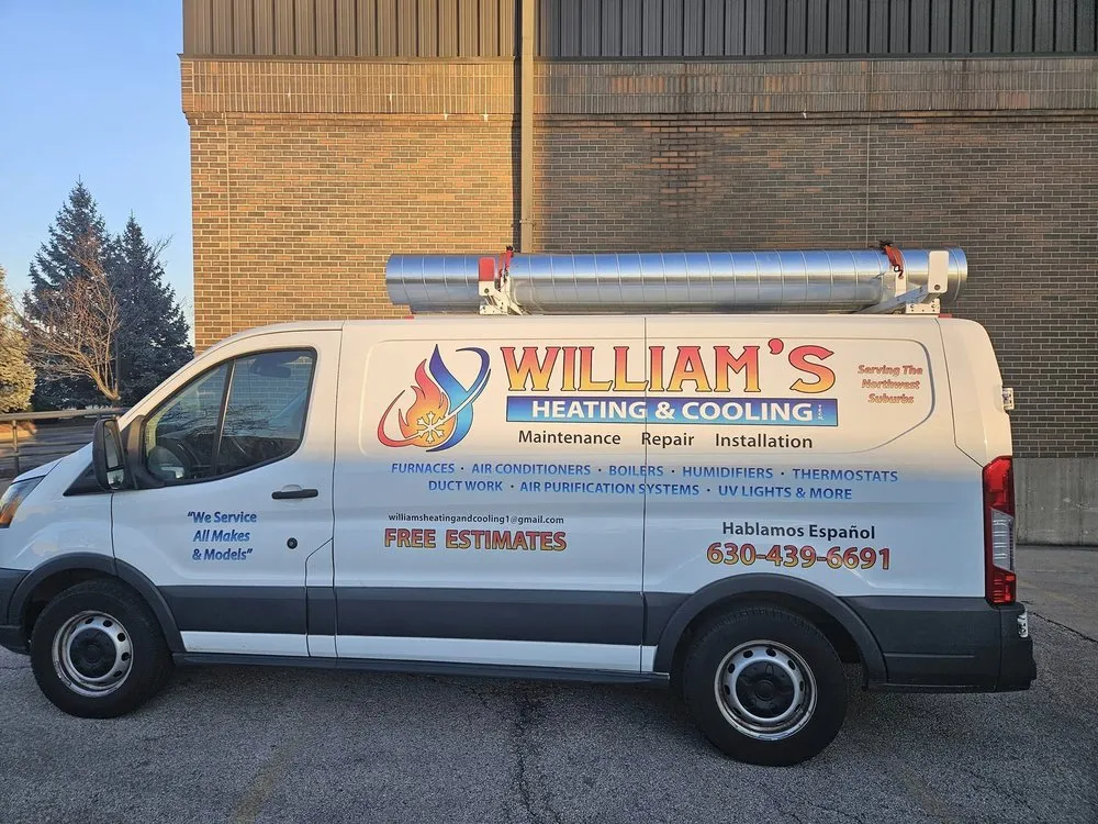 Slide of William's Heating & Cooling Tech