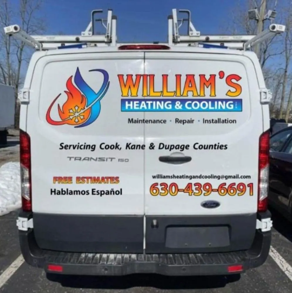 Slide of William's Heating & Cooling Tech
