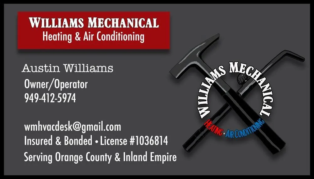 Slide of Williams Mechanical Heating & Air Conditioning