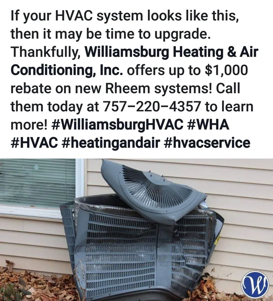Top-rated air conditioning service in Toano, VA by Williamsburg Heating & Air Conditioning
