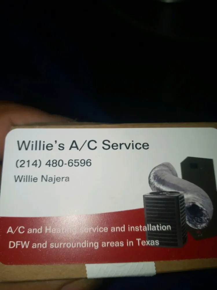 Slide of Willie's ac service