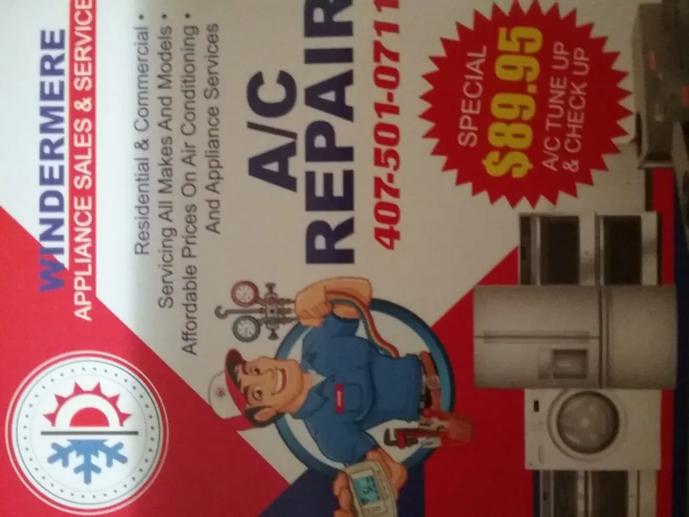 Slide of Windermere appliance sales and service