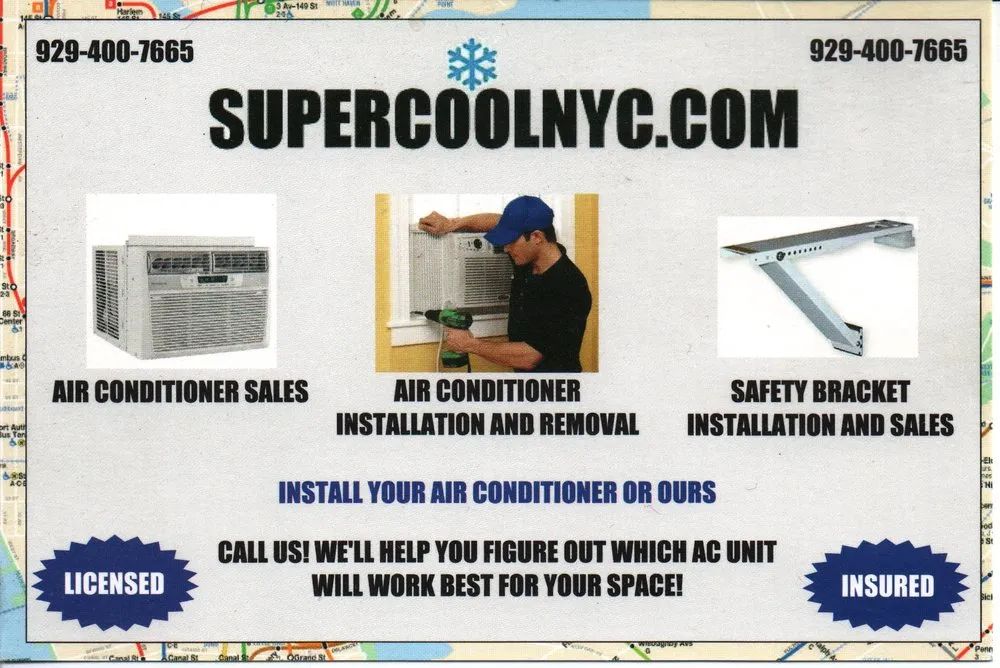 Slide of Window Air Conditioner Installation by SuperCoolNYC