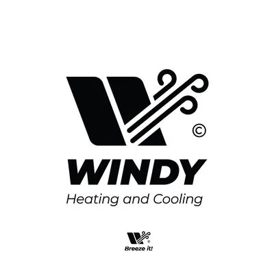 Windy Heating And Cooling Logo