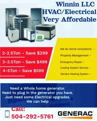 Winnin Ac/ Electrical Logo