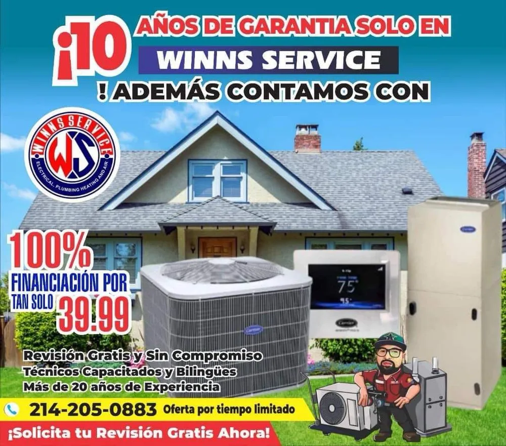 Slide of Winns service