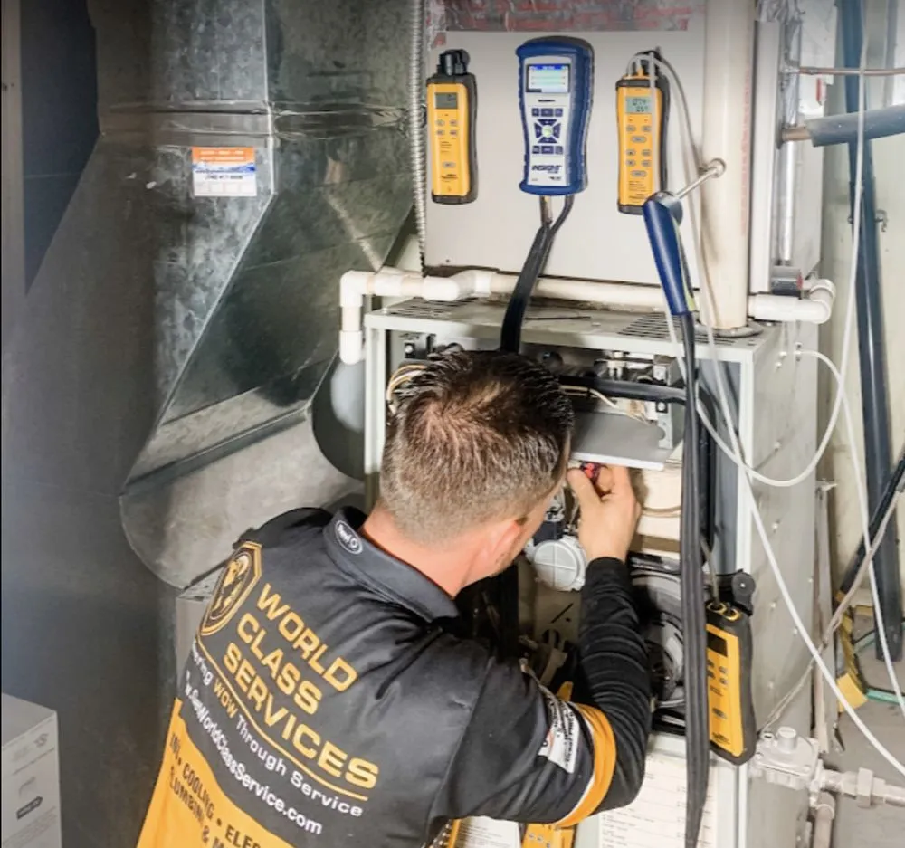 Slide of World Class Services Heating, AC, & Plumbing Repair