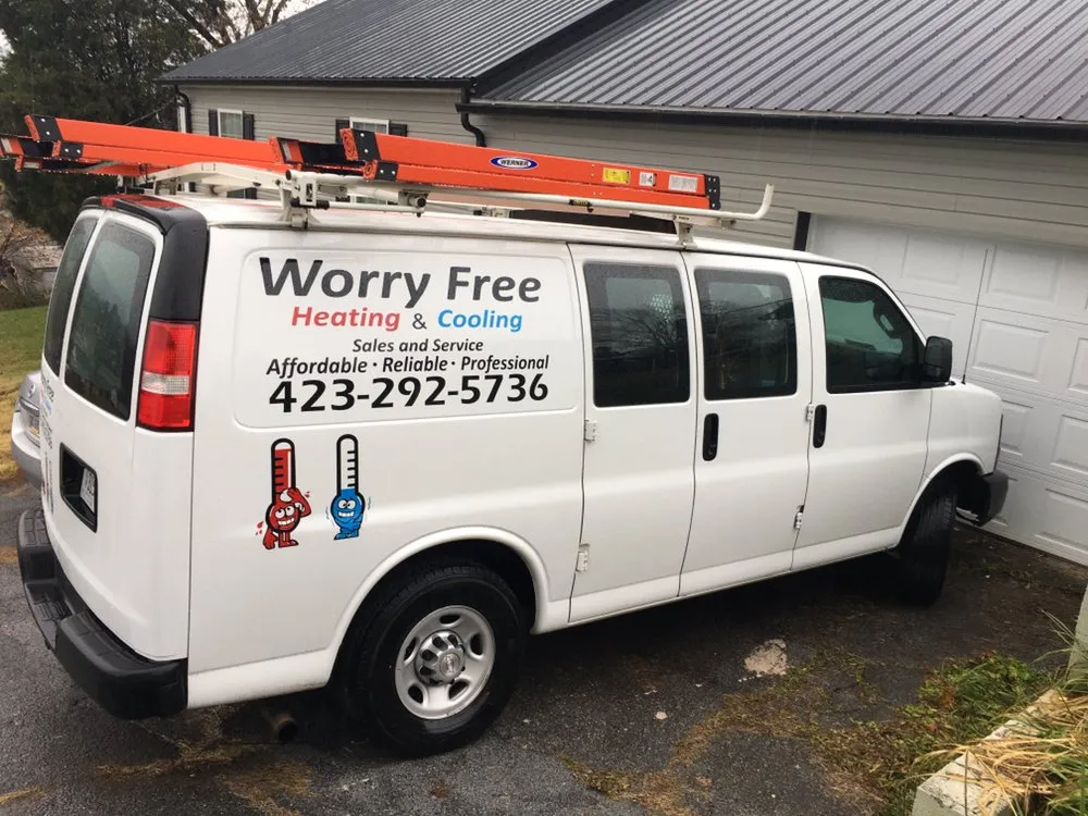 Slide of Worry Free Heating and Cooling