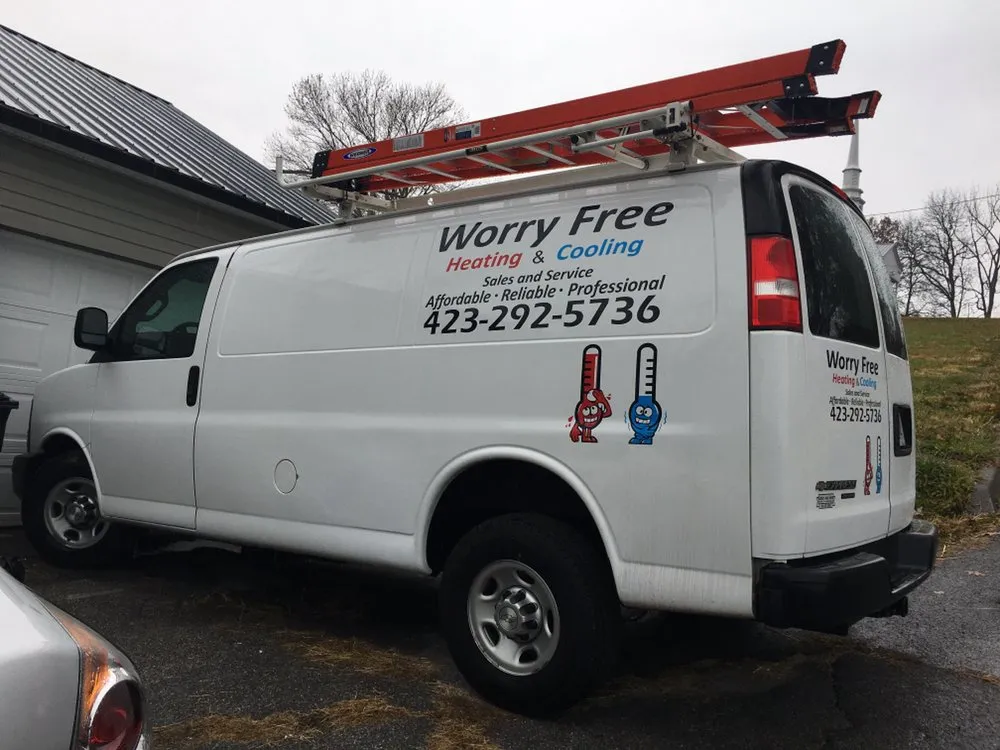 Slide of Worry Free Heating and Cooling