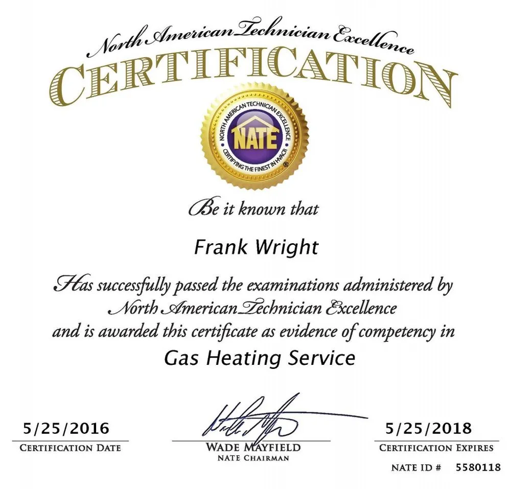 Slide of Wright's Heating & Air