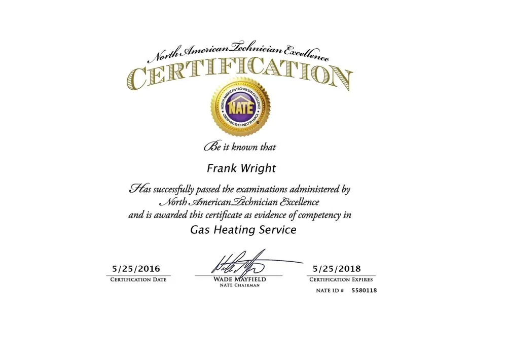 Slide of Wright's Heating & Air