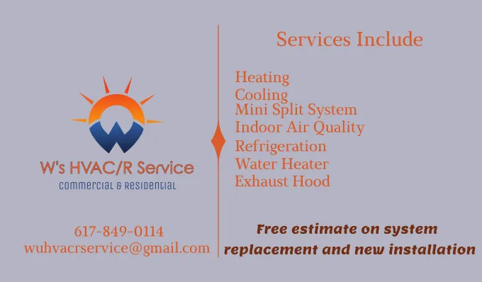 Slide of W’s HVACR Service