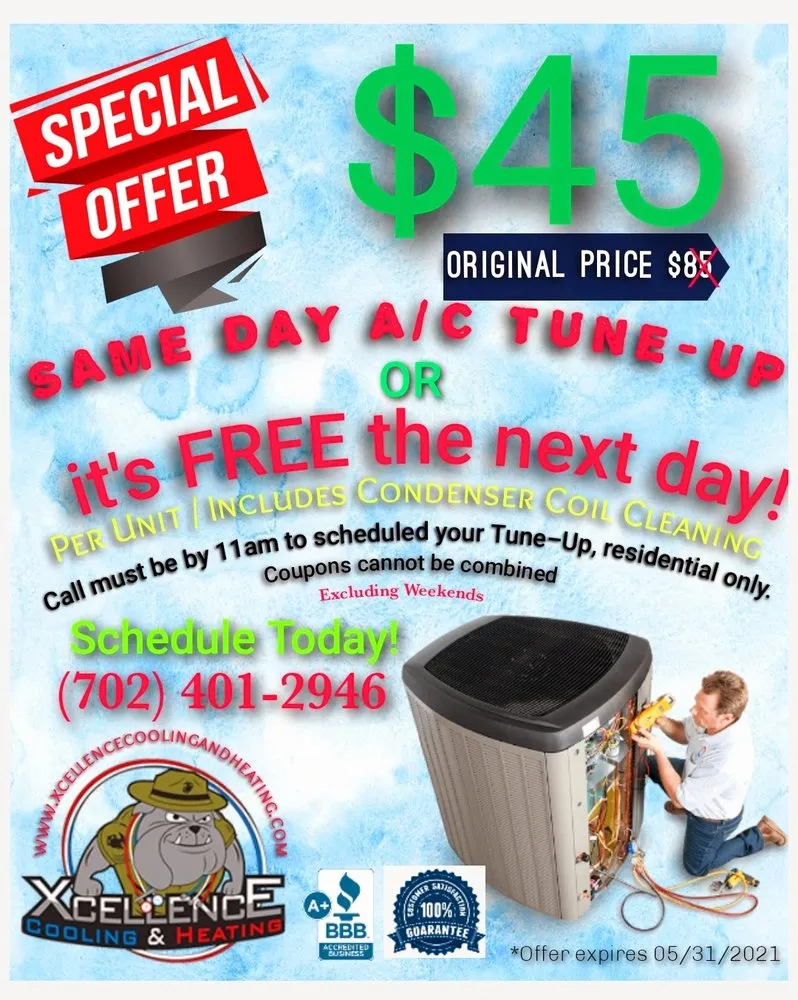 Slide of Xcellence Cooling and Heating