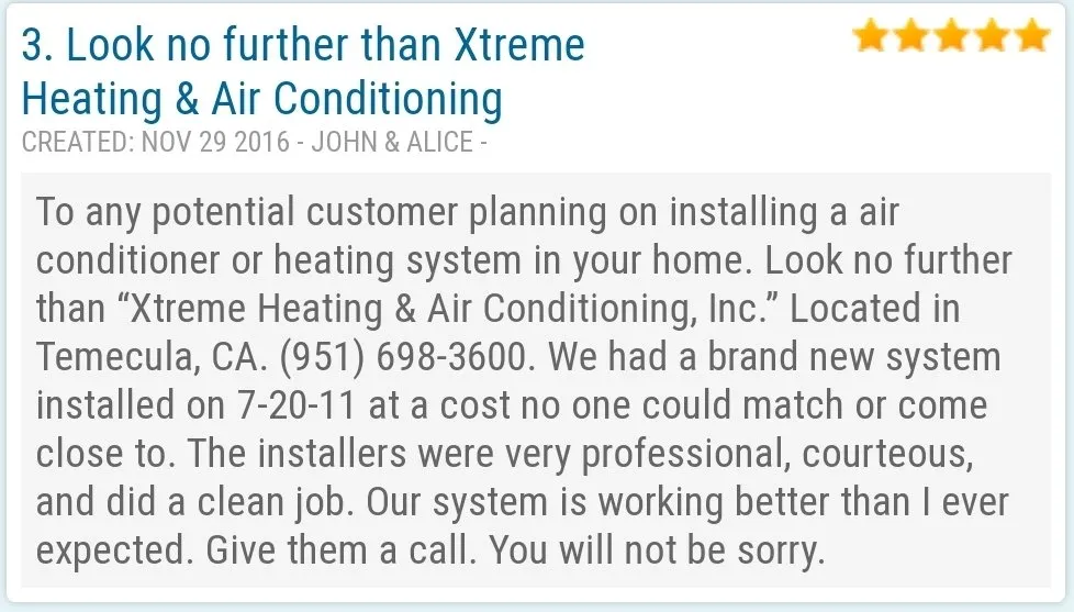 Slide of Xtreme Heating & Air Conditioning