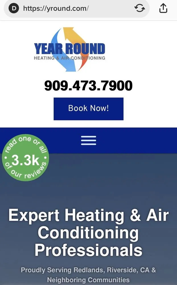 Slide of Year Round Heating & Air Conditioning