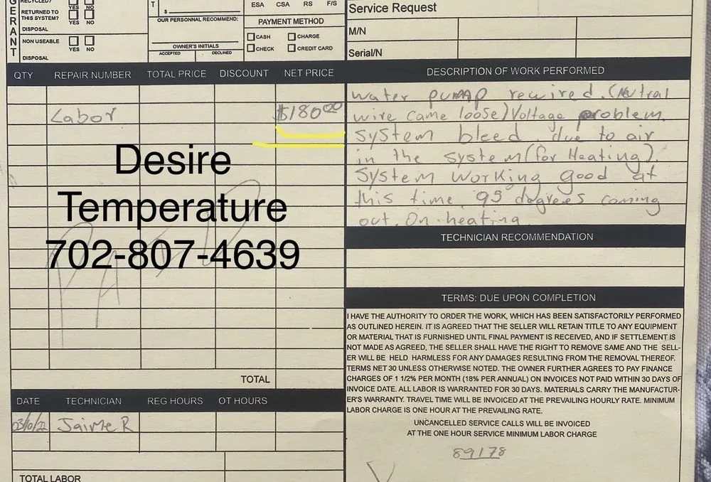 Slide of YES! Air Conditioning, Heating, Plumbing & Electric