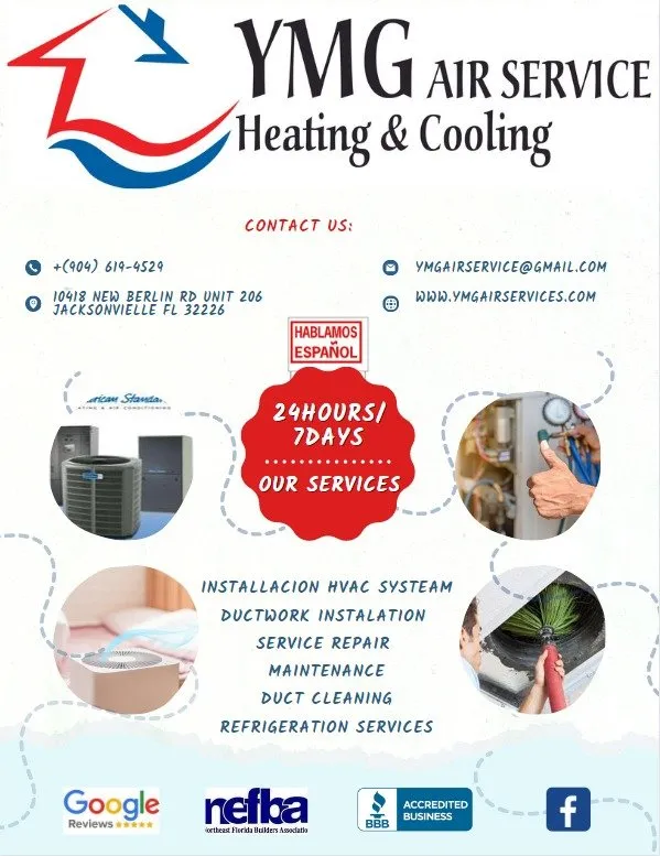 Slide of YMG Air Service Heating And Cooling