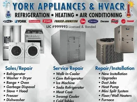 Slide of York Appliances & HVACR
