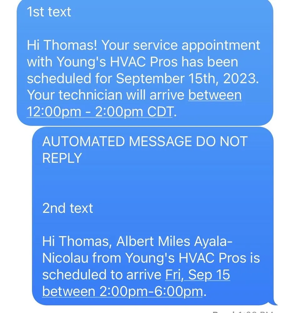 Slide of Young's Hvac Pros