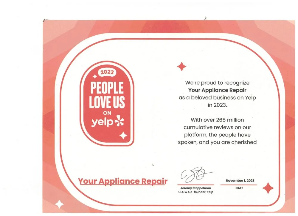 Slide of Your Appliance, Refrigeration & HVAC repair