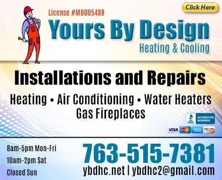 Slide of Yours By Design Heating & Cooling