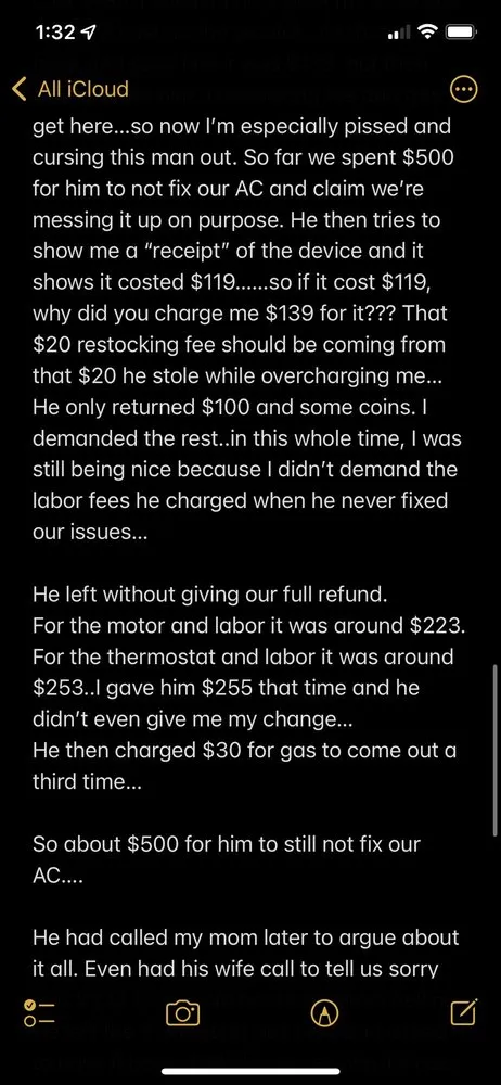 Slide of Yung's AC Service