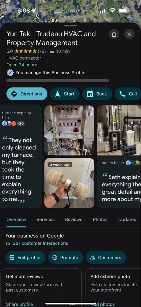 Slide of YurTek - Trudeau HVAC and Property Management