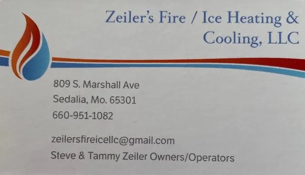 Zeiler's Fire Ice Heating & Cooling Logo