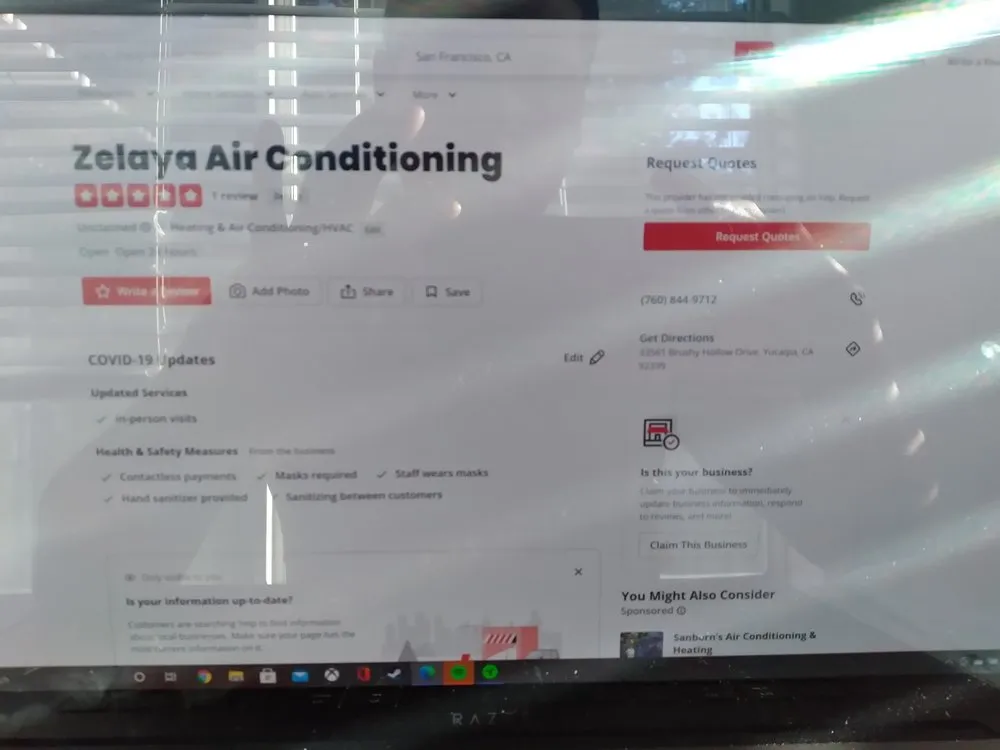 Slide of Zelaya Air Conditioning